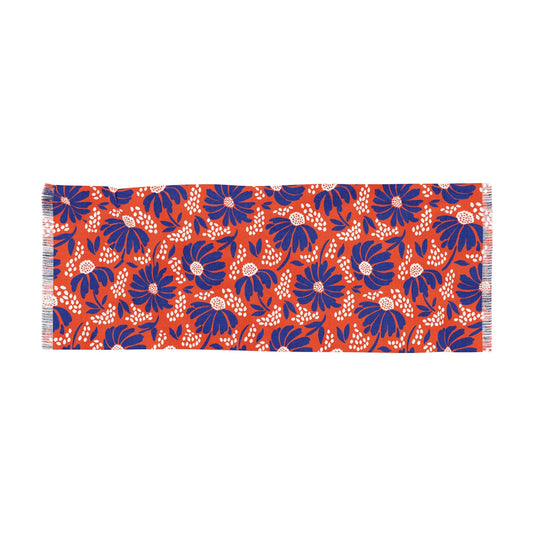 Scarf | Bright Blue & Orange | Bellis