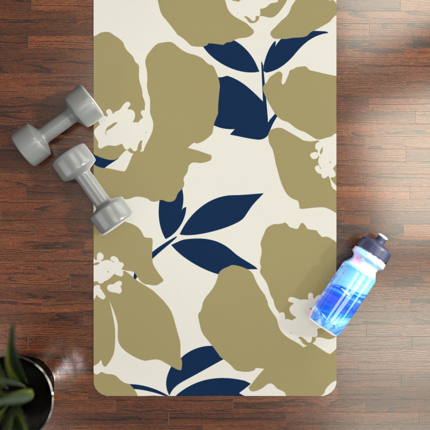 Yoga Mat | Blue & Gold | Poppy