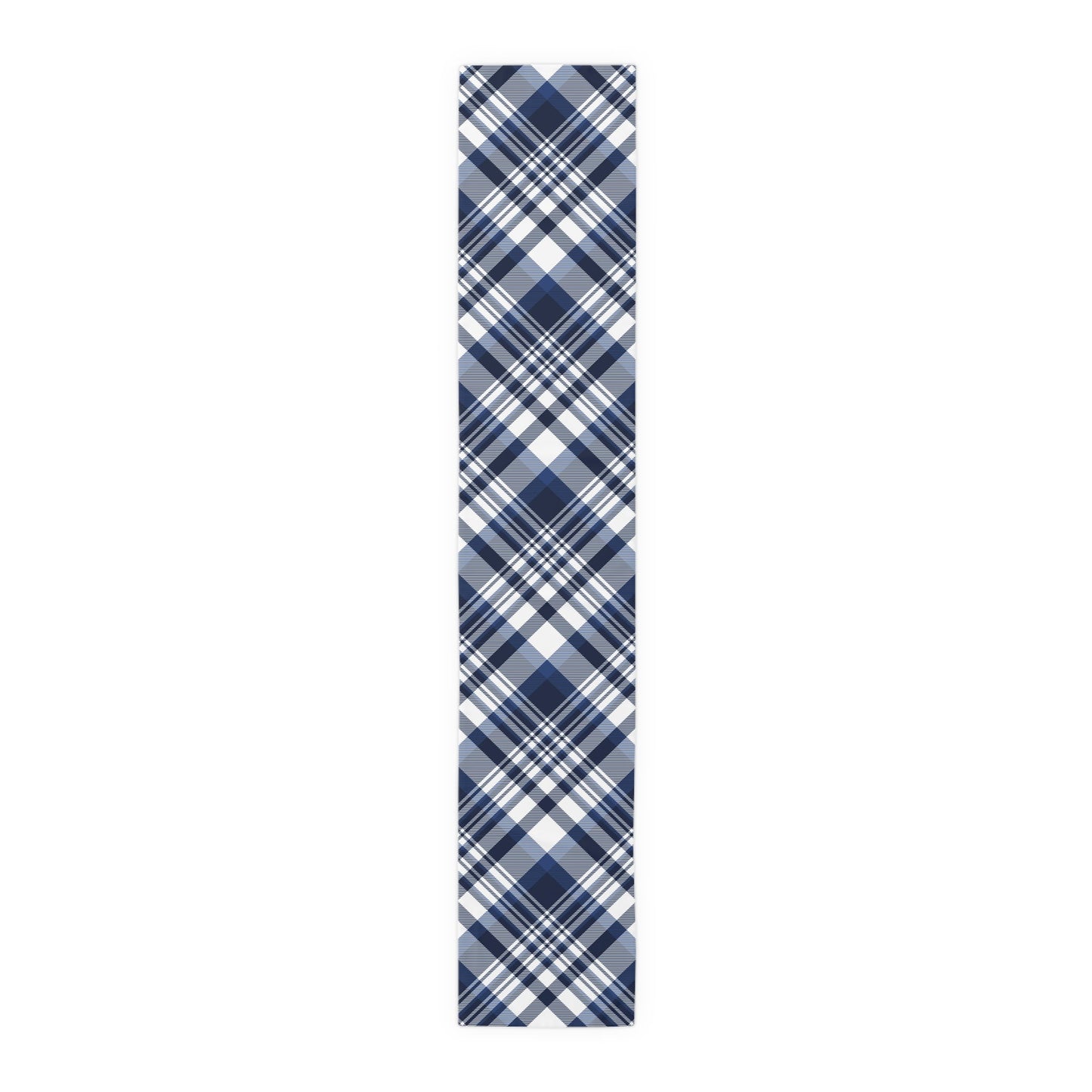 Table Runner | Navy & White | Tartan