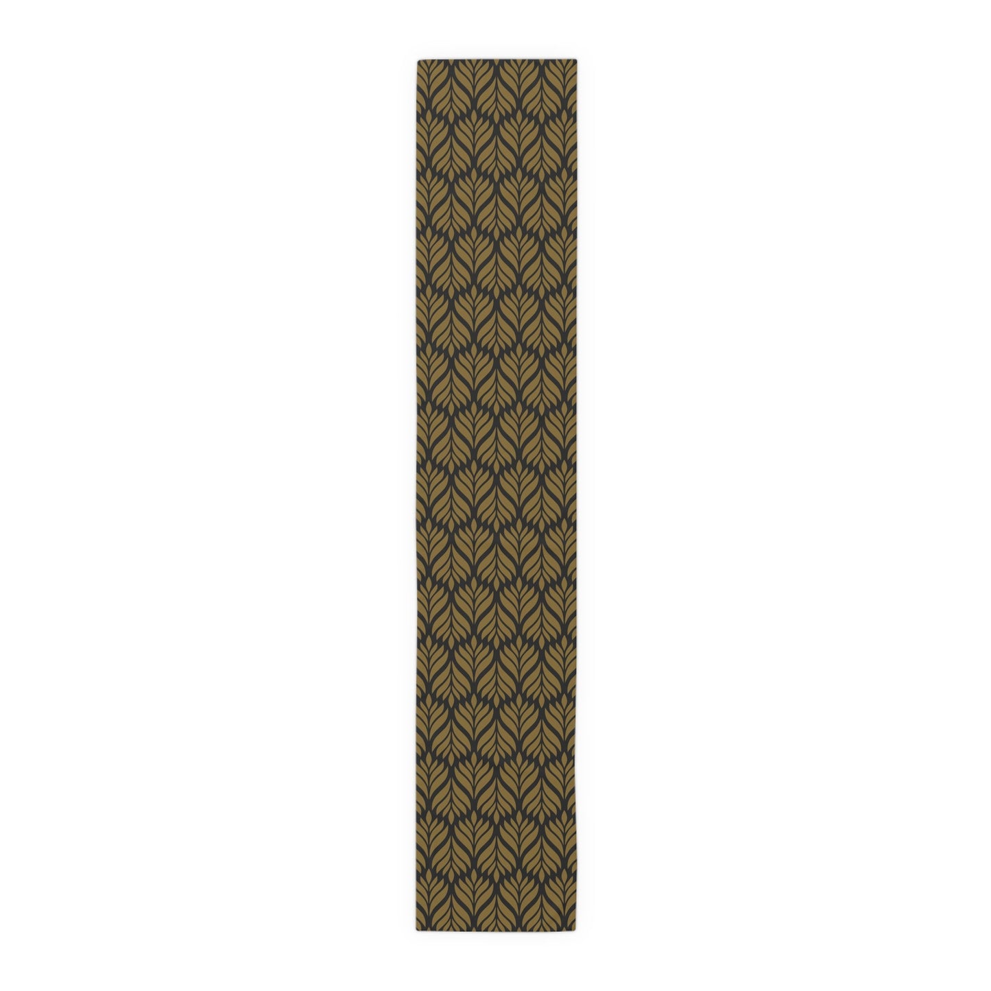 Table Runner | Black & Gold | Palm