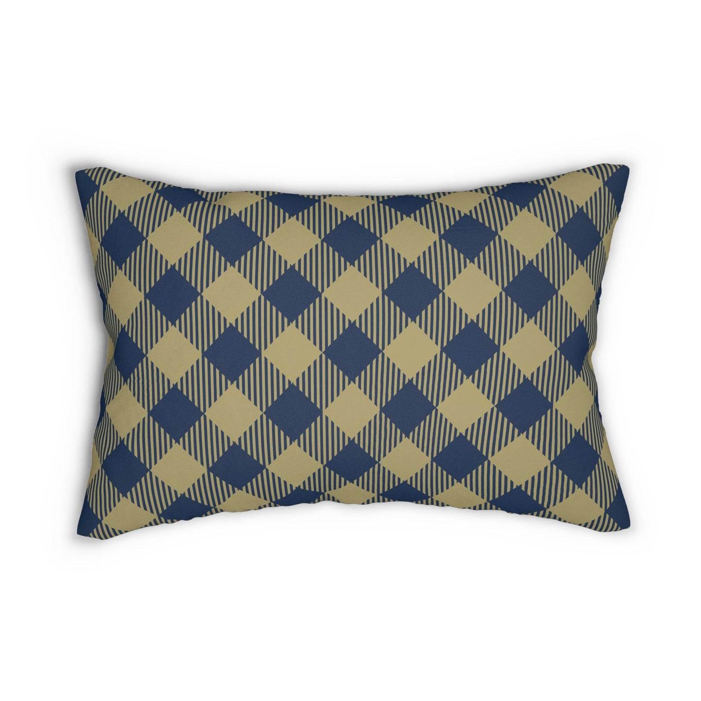 Pillow | Blue & Gold | Gingham