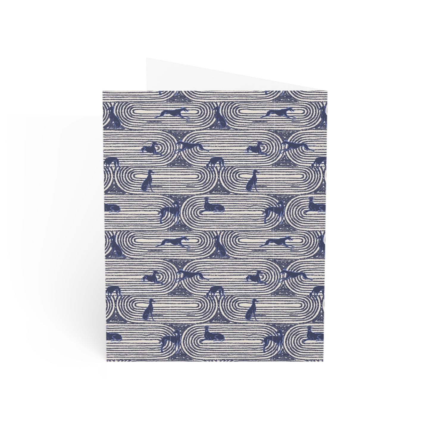 Monogram Notecards | Greyhounds | Blue Track