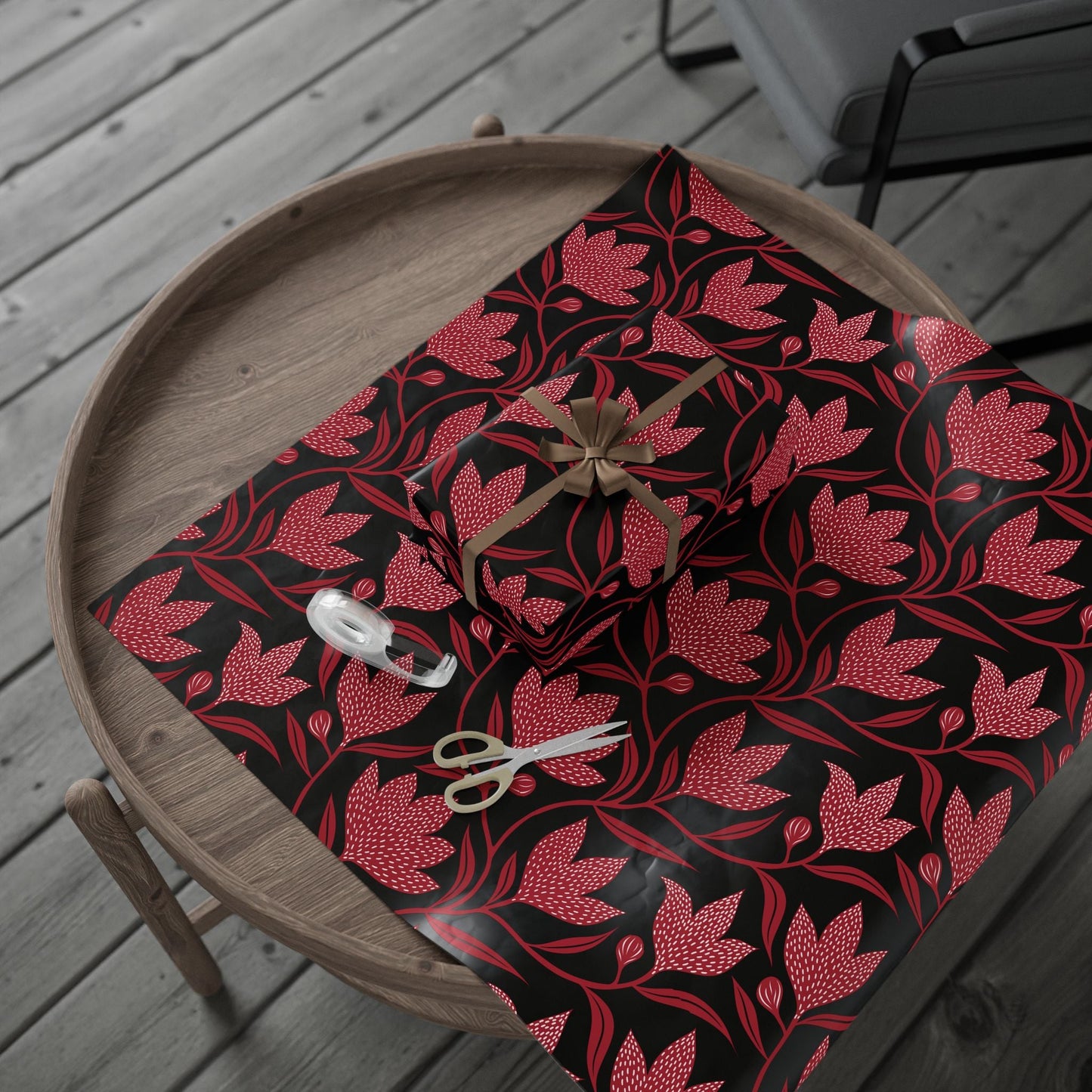 Gift Wrap | Red & Black | Magnolia