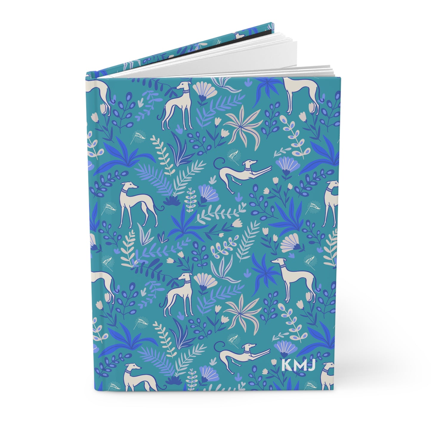 Monogram Journal | Greyhounds | Teal Fern