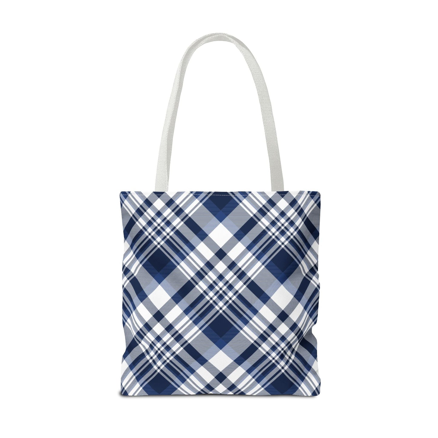 Tote Bag | Navy & White | Tartan