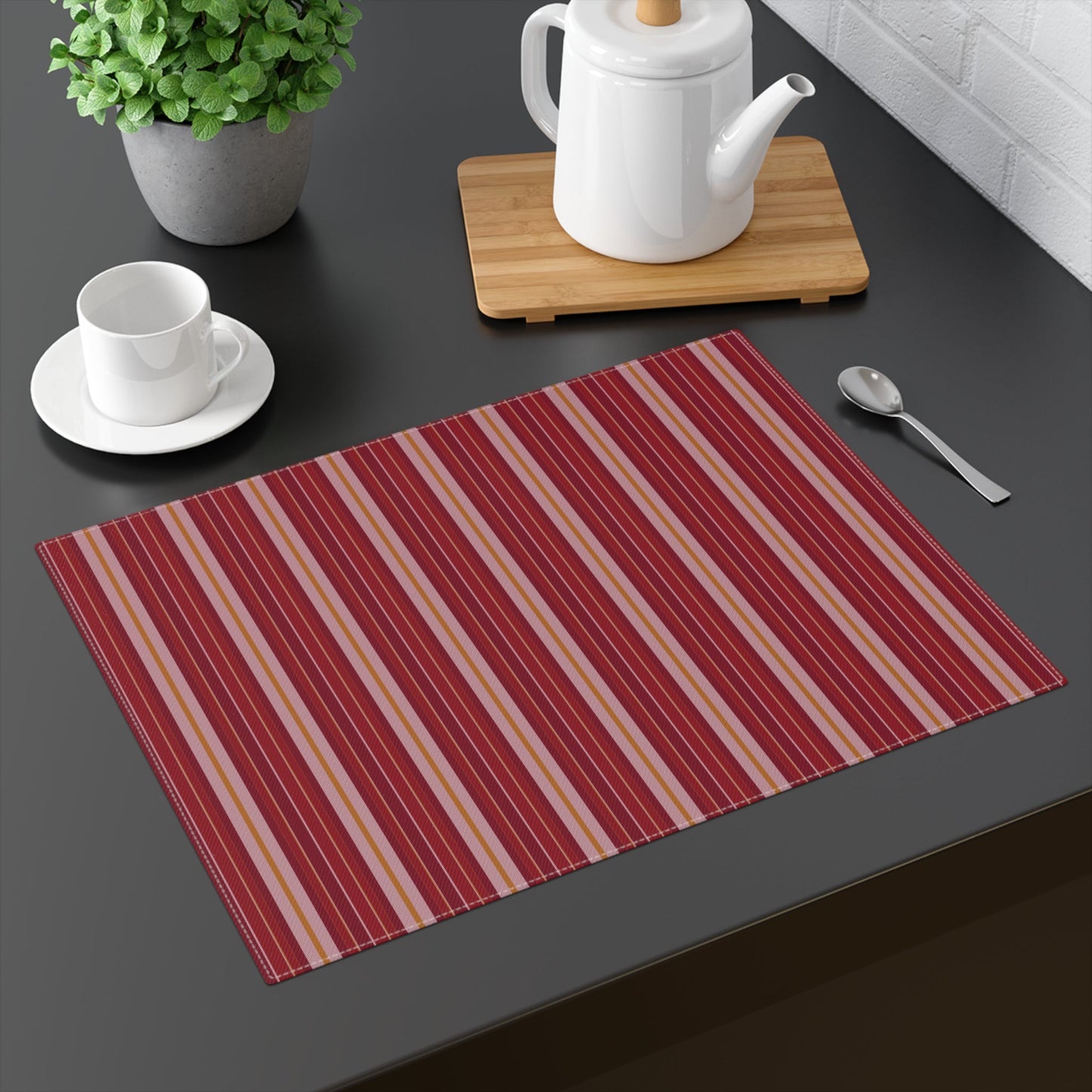 Placemat | Red & Yellow | Stripe