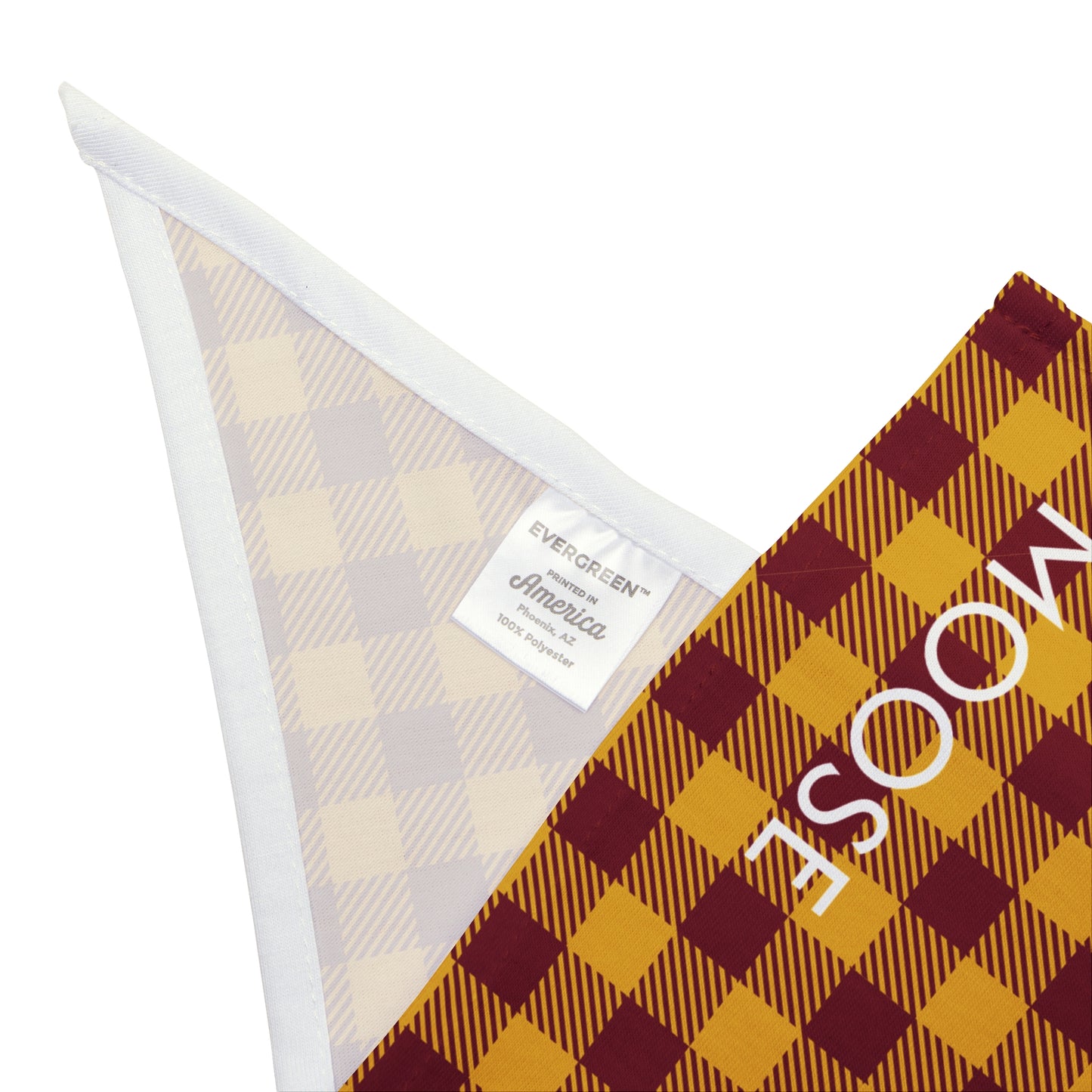 Pet Bandana- Personalized | Red & Yellow | Gingham