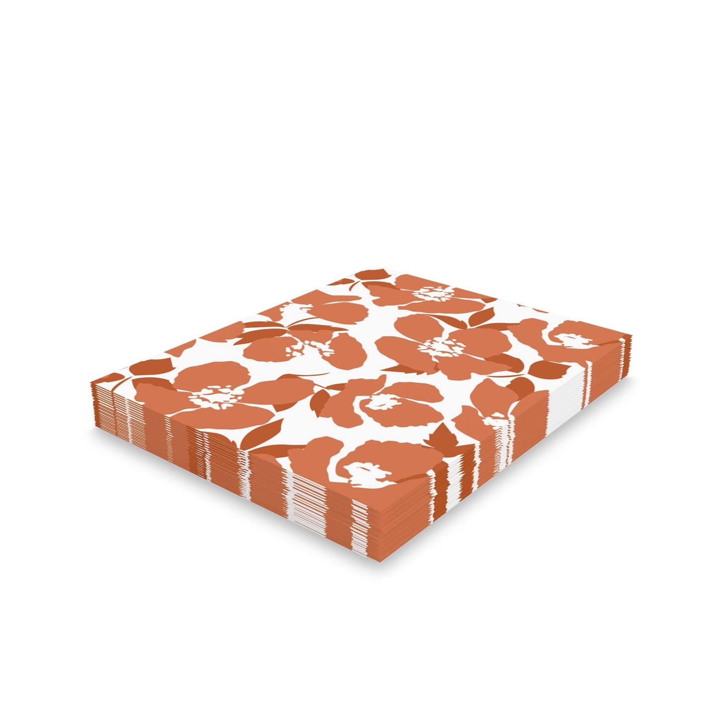 Notecards | Dark Orange & White | Poppy