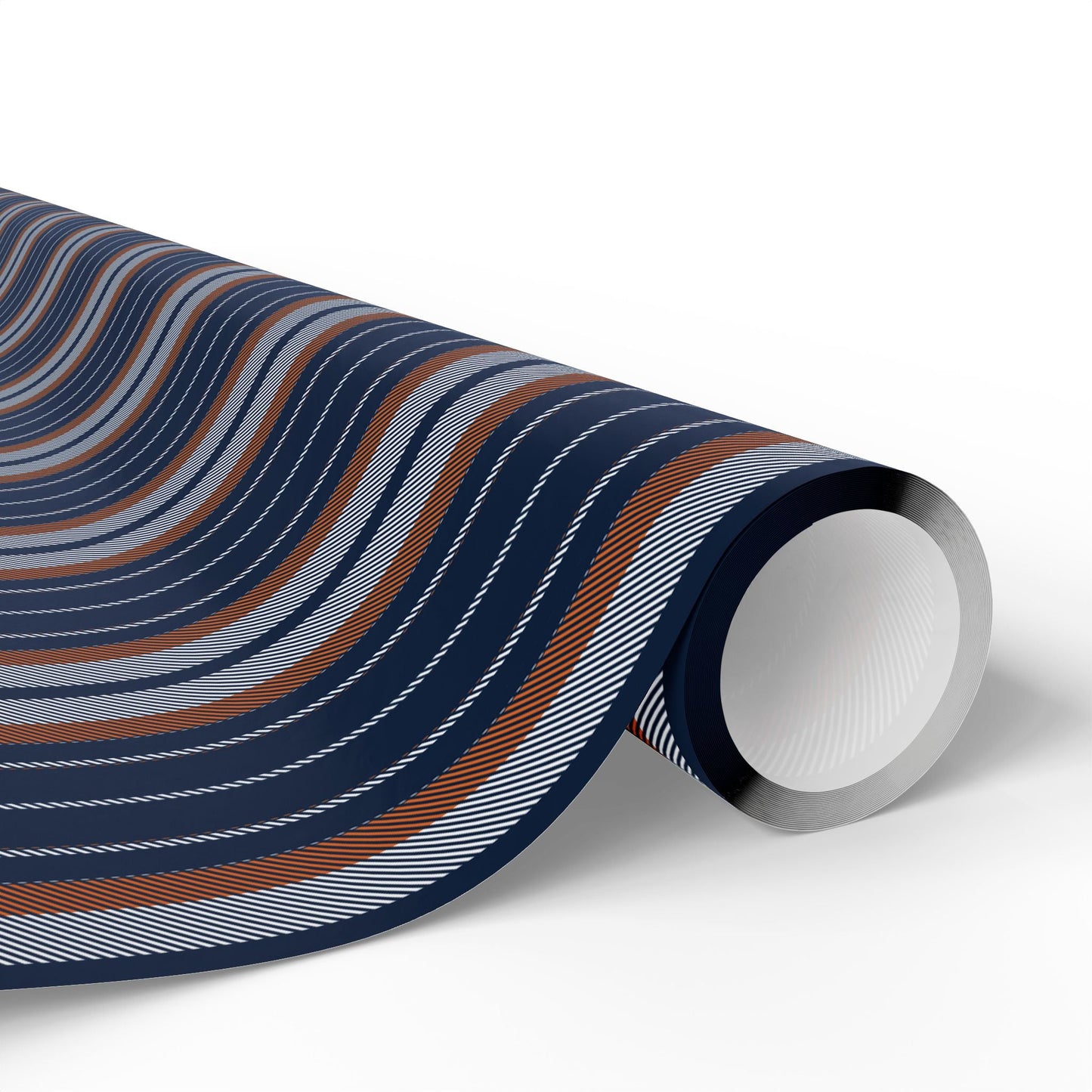 Gift Wrap | Orange & Blue | Stripe