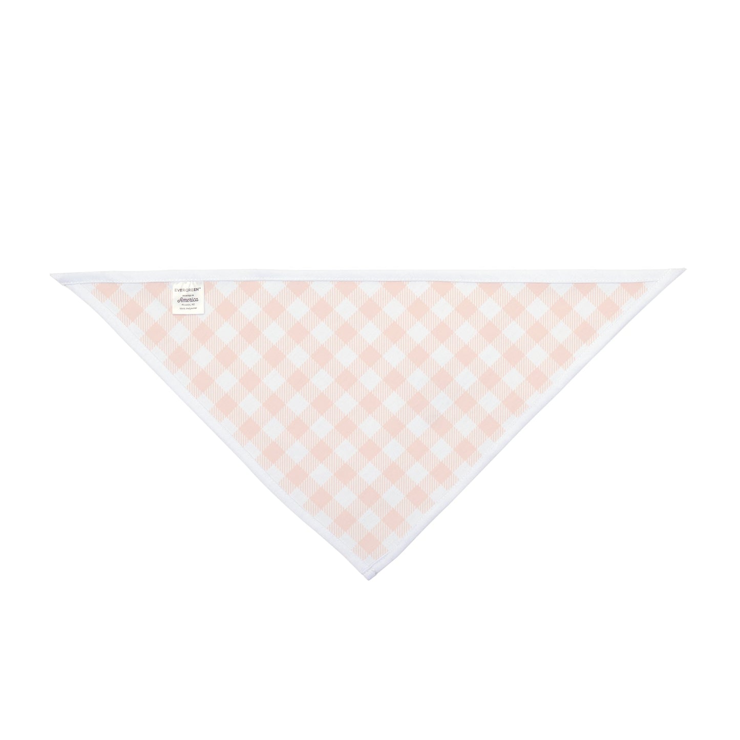 Pet Bandana | Orange & White | Gingham