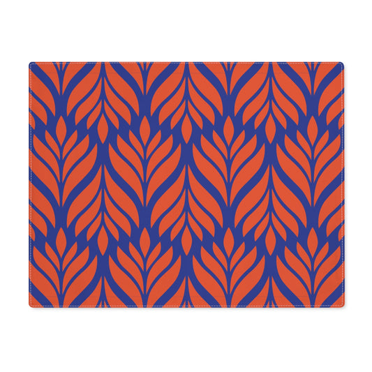Placemat | Bright Blue & Orange | Palm