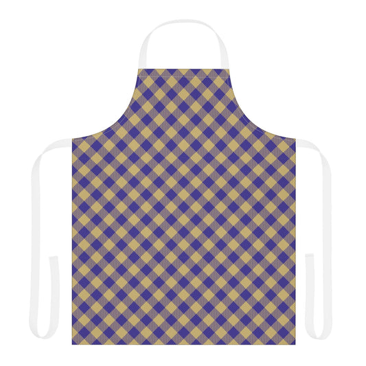 Apron | Purple & Gold | Gingham
