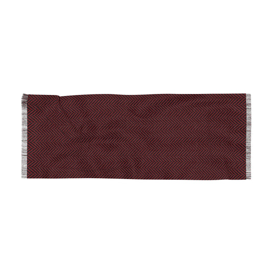 Scarf | Red & Black | Herringbone