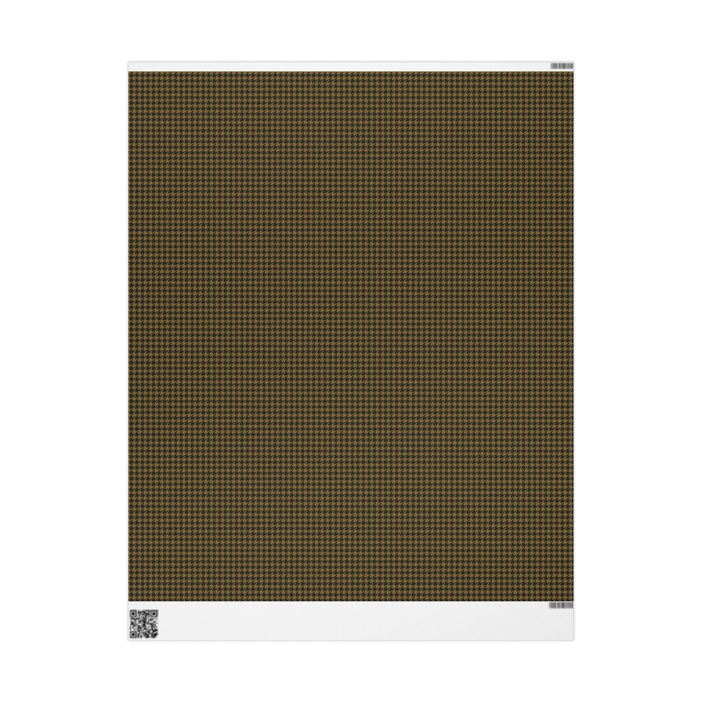 Gift Wrap | Black & Gold | Houndstooth