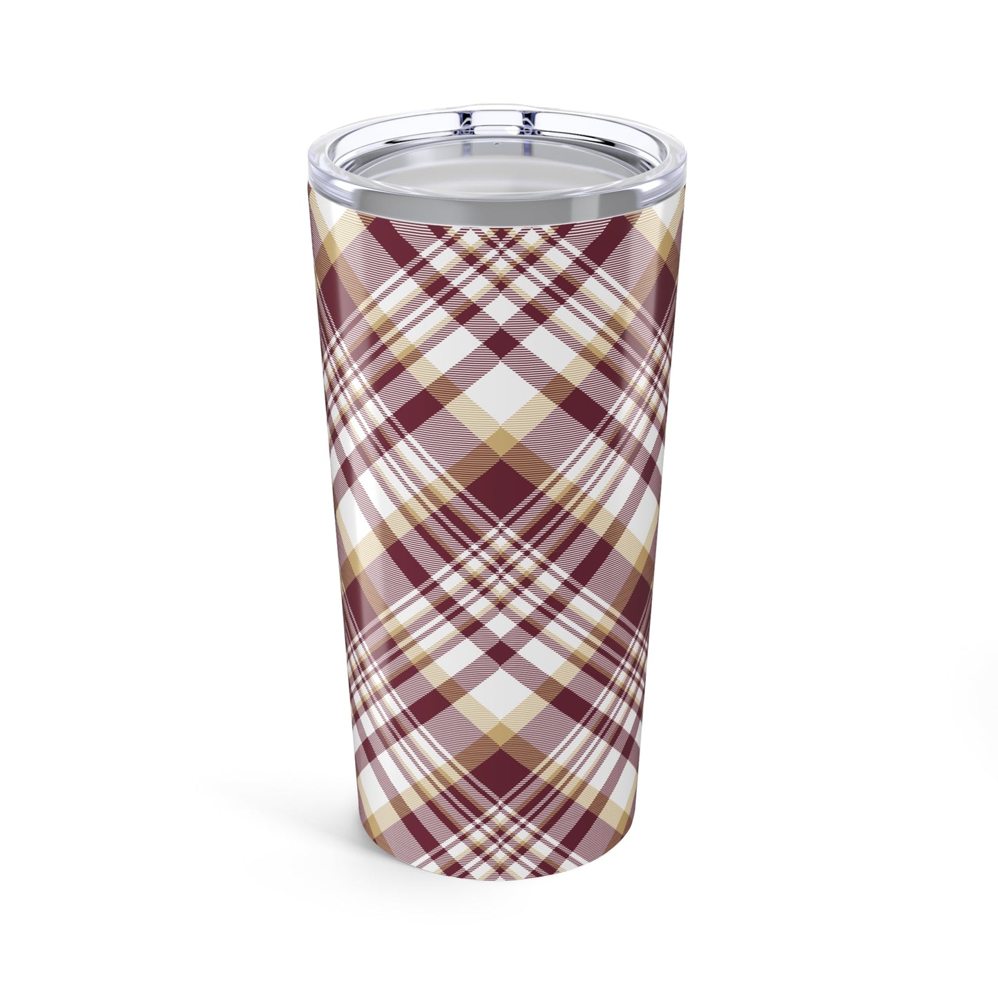 Tumbler | Maroon & Gold | Tartan