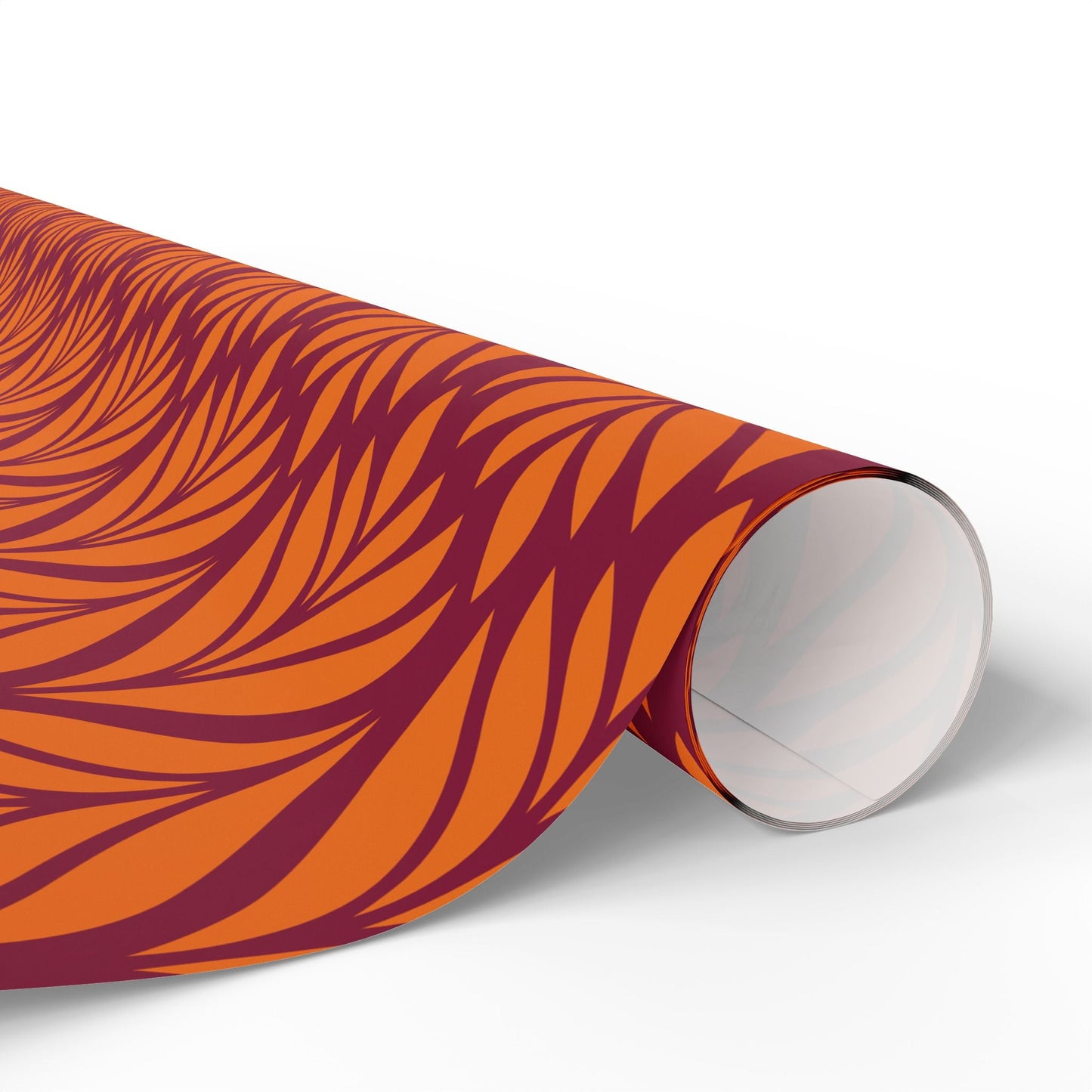 Gift Wrap | Maroon & Orange | Palm