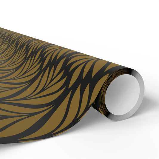 Gift Wrap | Black & Gold | Palm