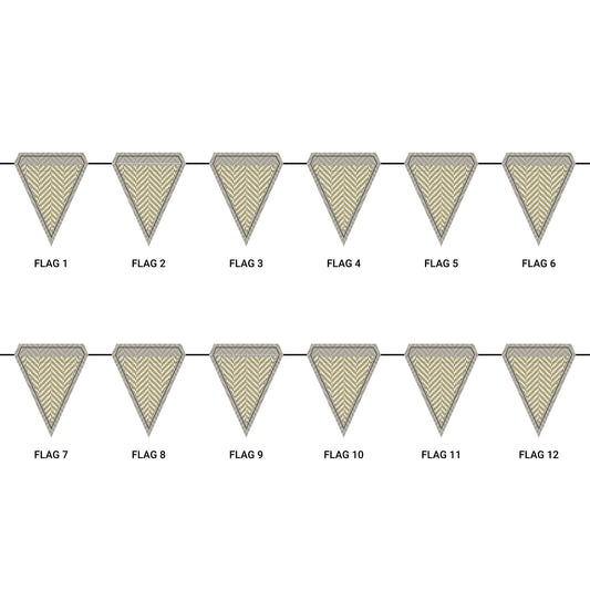 Flag Garland | Atlanta, Georgia | Herringbone
