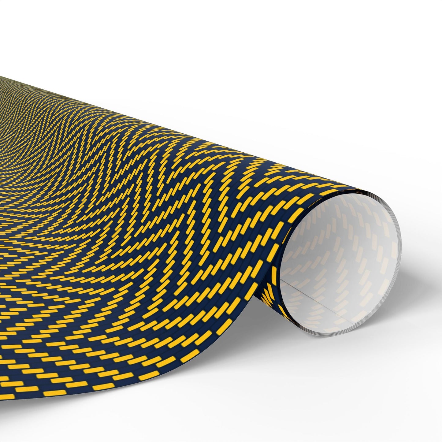 Gift Wrap | Yellow & Blue | Herringbone