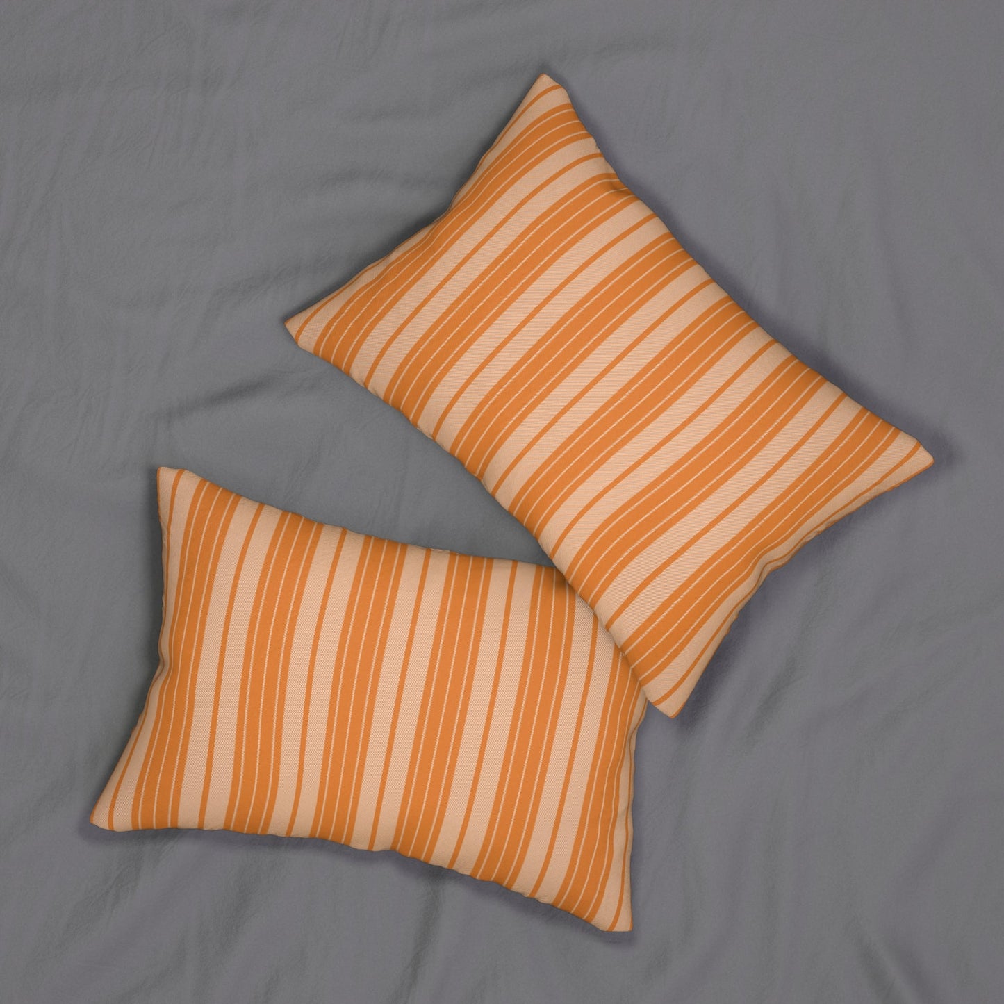 Pillow | Orange & White | Stripe