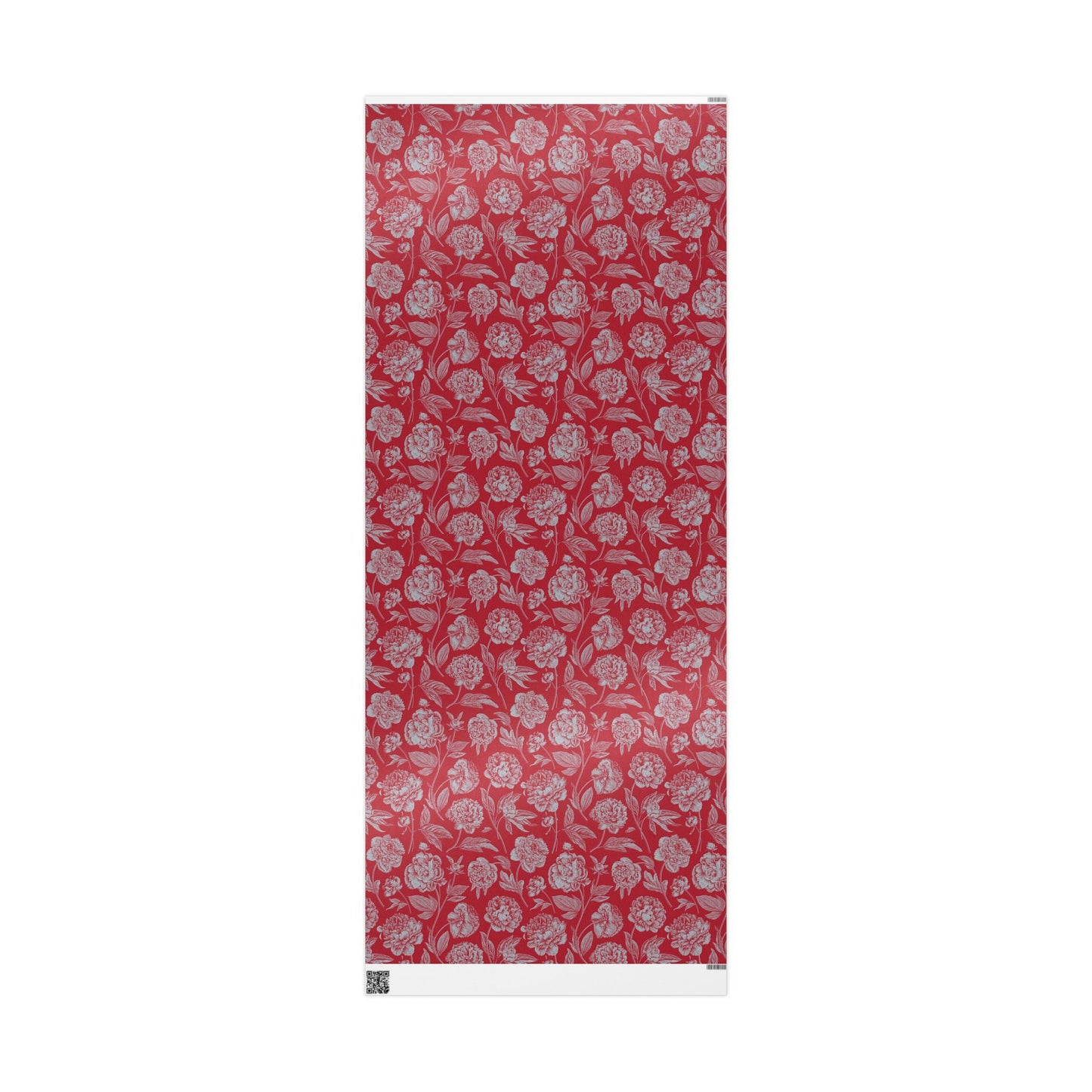 Gift Wrap | Red & Gray | Peony