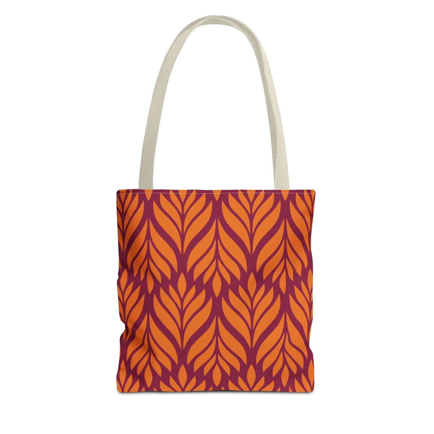 Tote Bags | Maroon & Orange | Palm