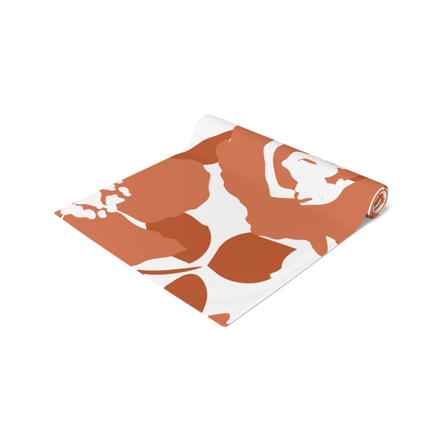 Table Runner | Dark Orange & White | Poppy