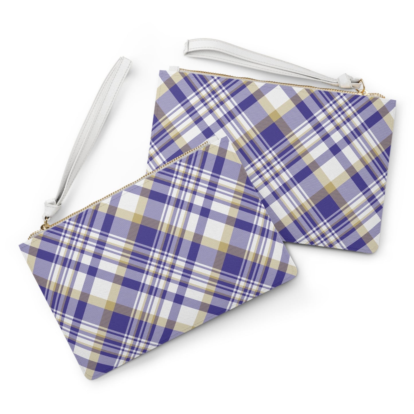 Clutch Bag | Purple & Gold | Tartan