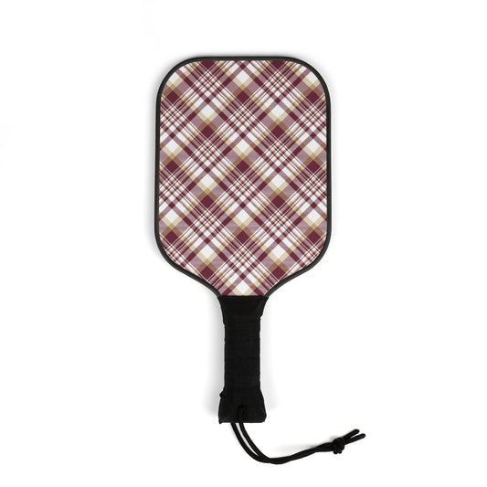 Pickleball Paddle Kit | Maroon & Gold | Tartan