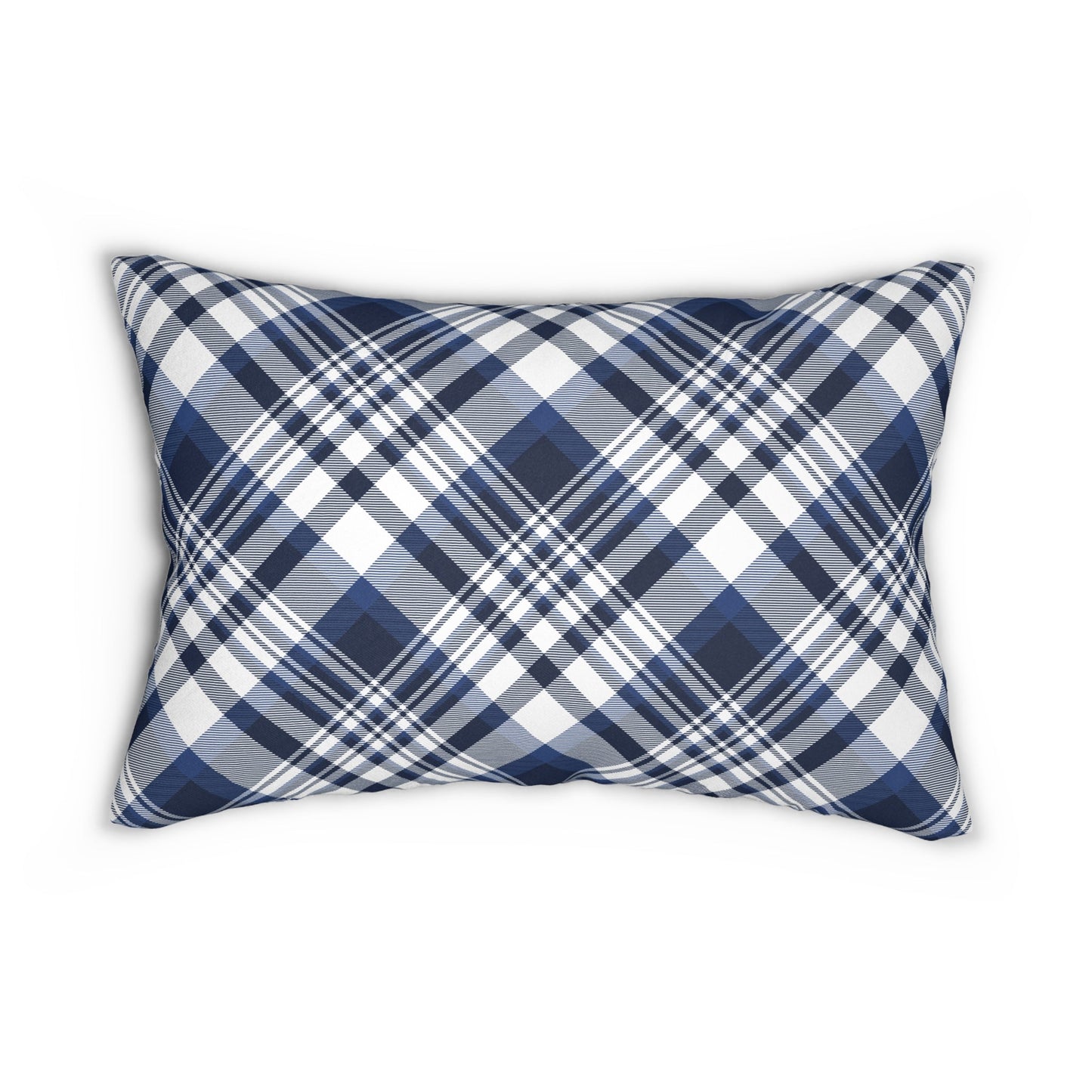 Pillow | Navy & White | Tartan