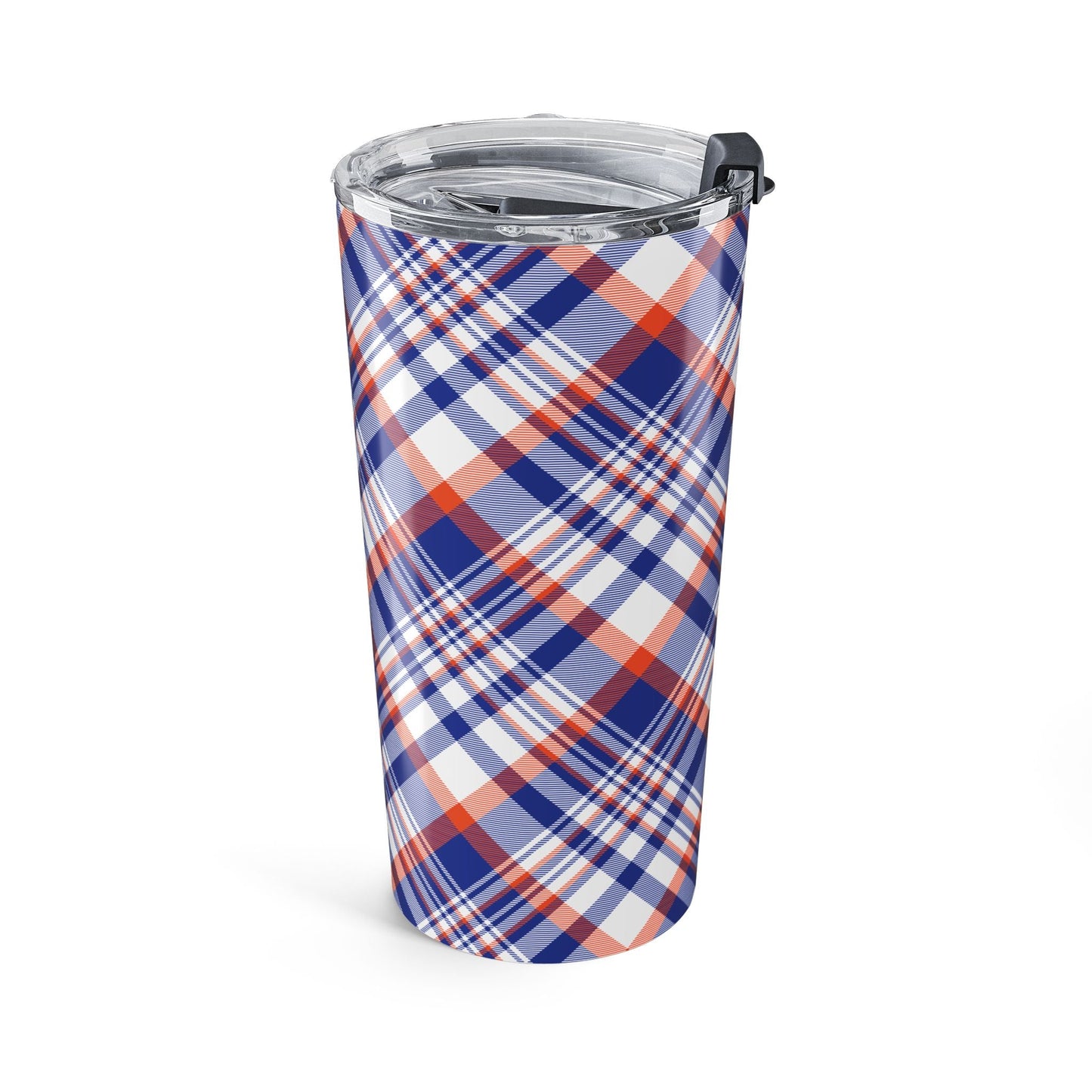 Tumbler | Bright Blue & Orange | Tartan