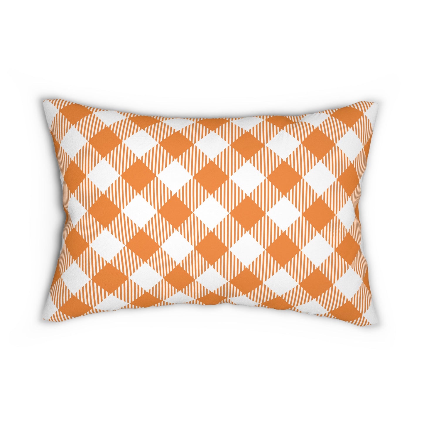 Pillow | Orange & White | Gingham