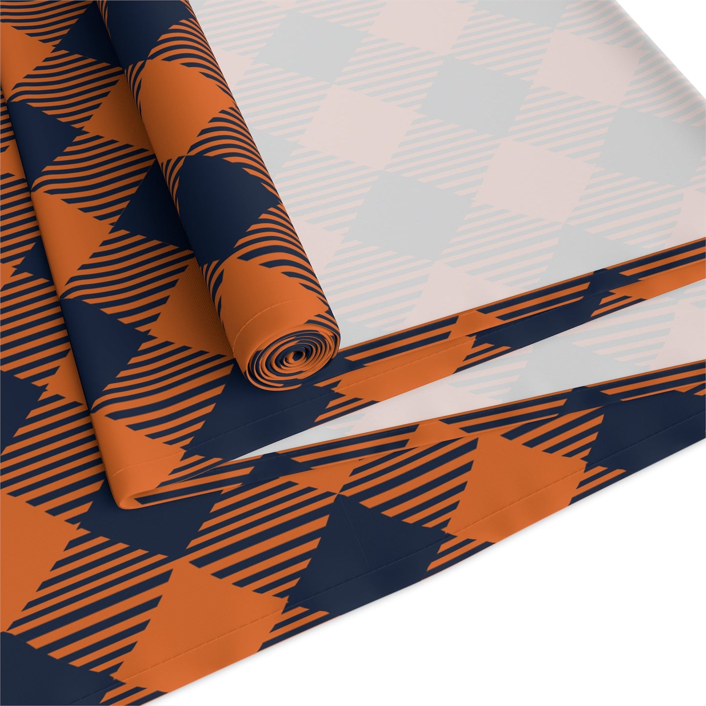 Table Runner | Orange & Blue | Gingham