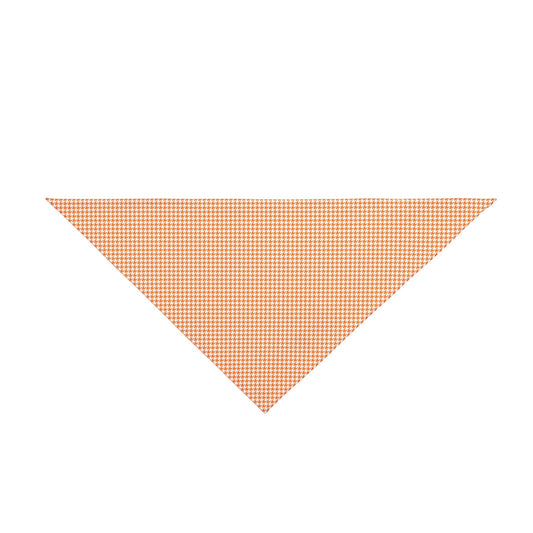 Pet Bandana | Orange & White | Houndstooth