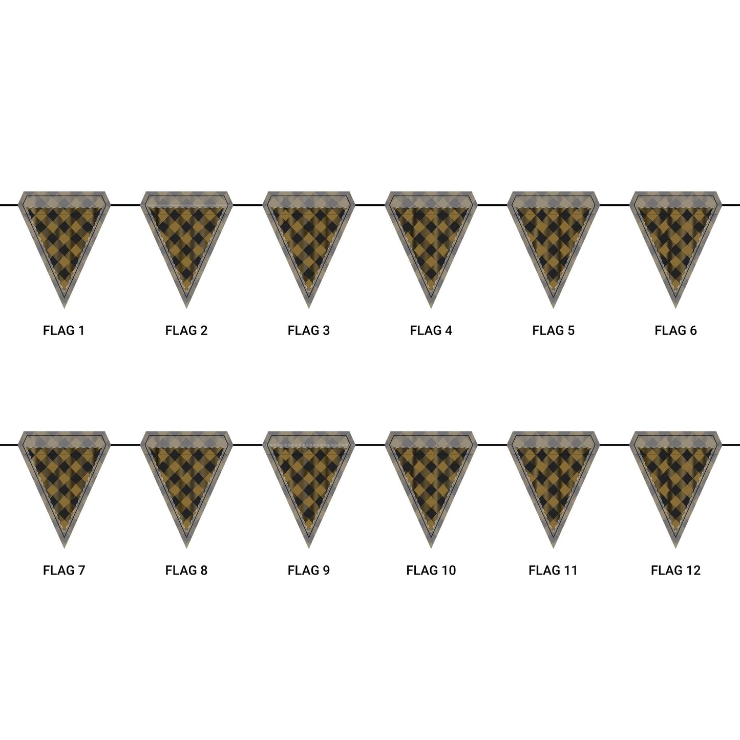 Flag Garland | Winston Salem, North Carolina | Gingham
