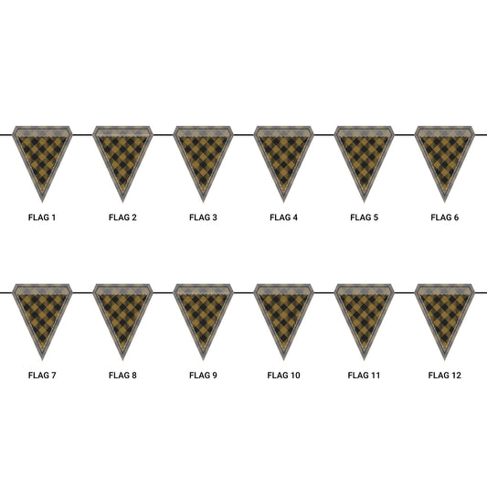 Flag Garland | Winston Salem, North Carolina | Gingham