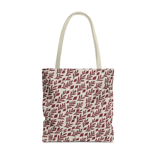 Tote Bag | Maroon & White | Laurel