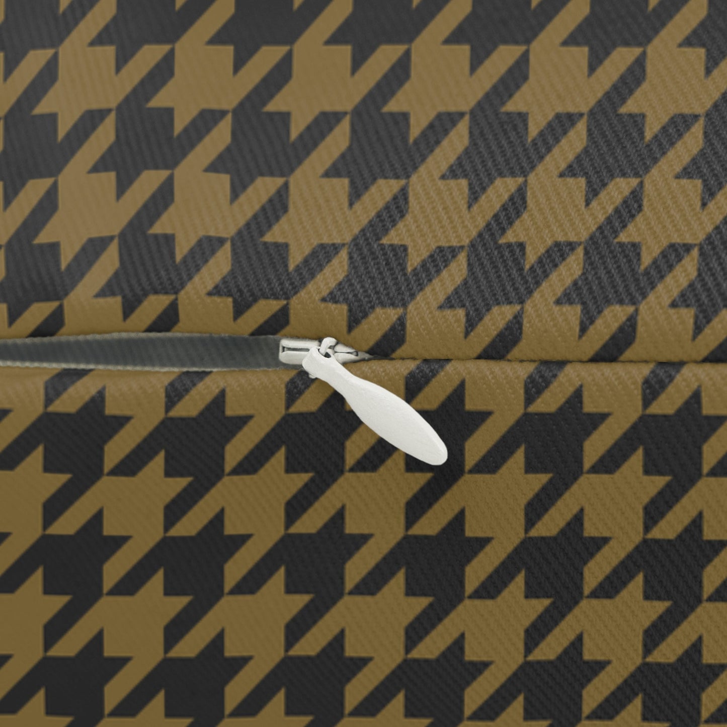 Pillow | Black & Gold | Houndstooth