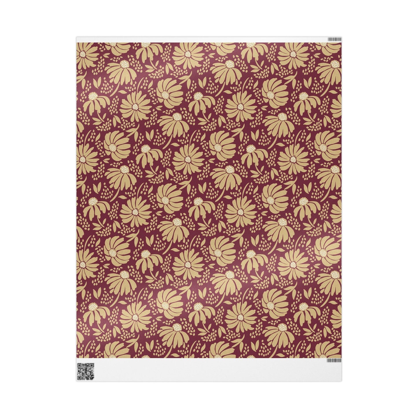 Gift Wrap | Maroon & Gold | Bellis