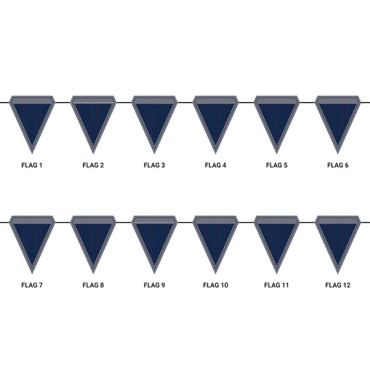 Flag Garland | Oxford, Mississippi | Pinstripe