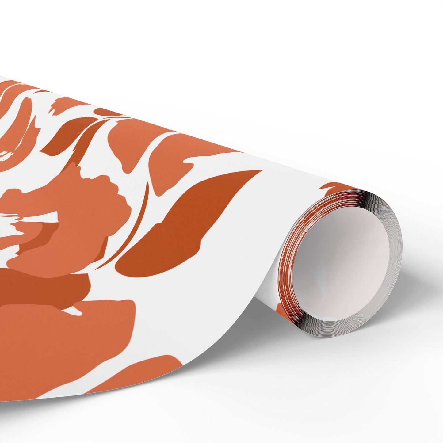 Gift Wrap | Dark Orange & White | Poppy