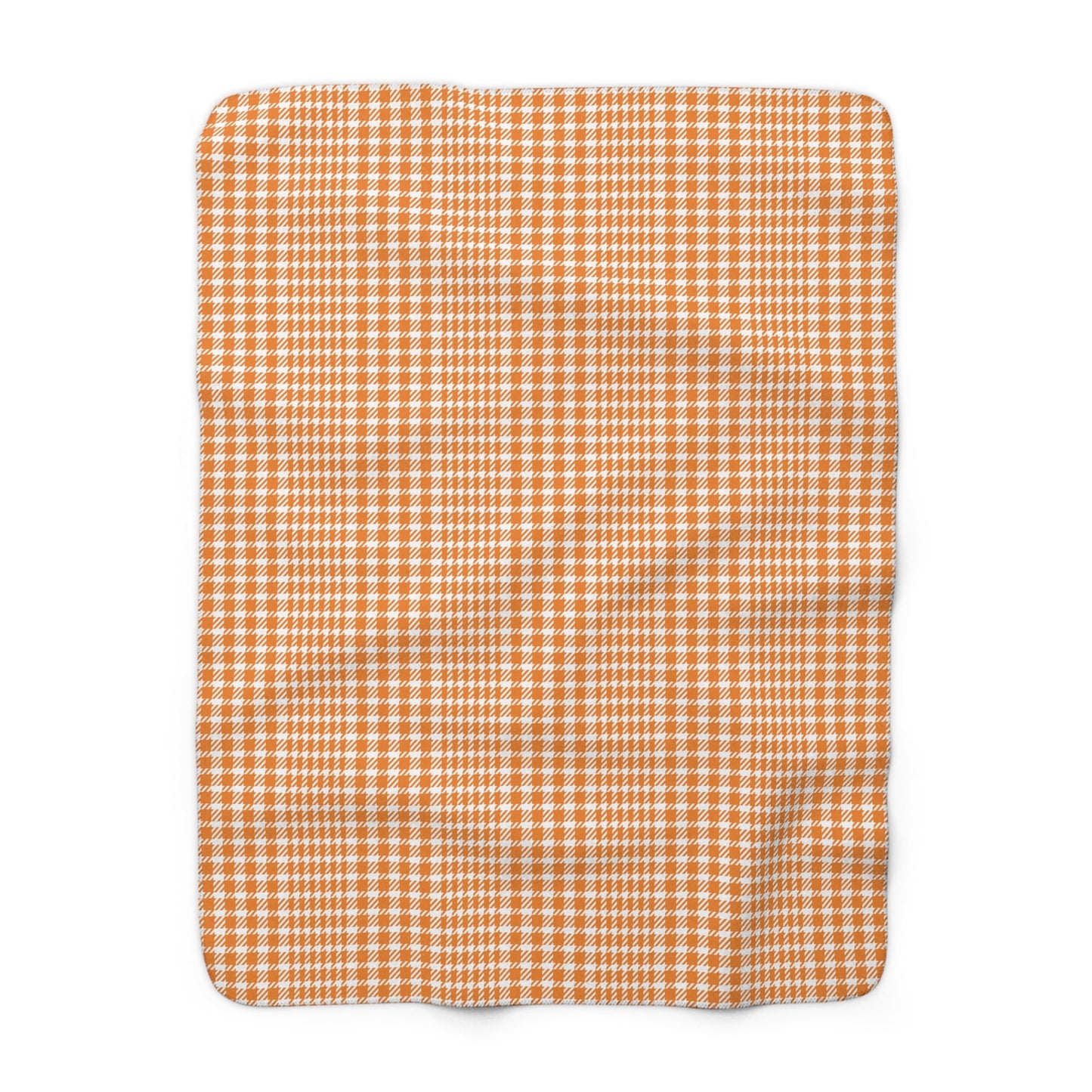 Sherpa Blanket | Orange & White | Tweed