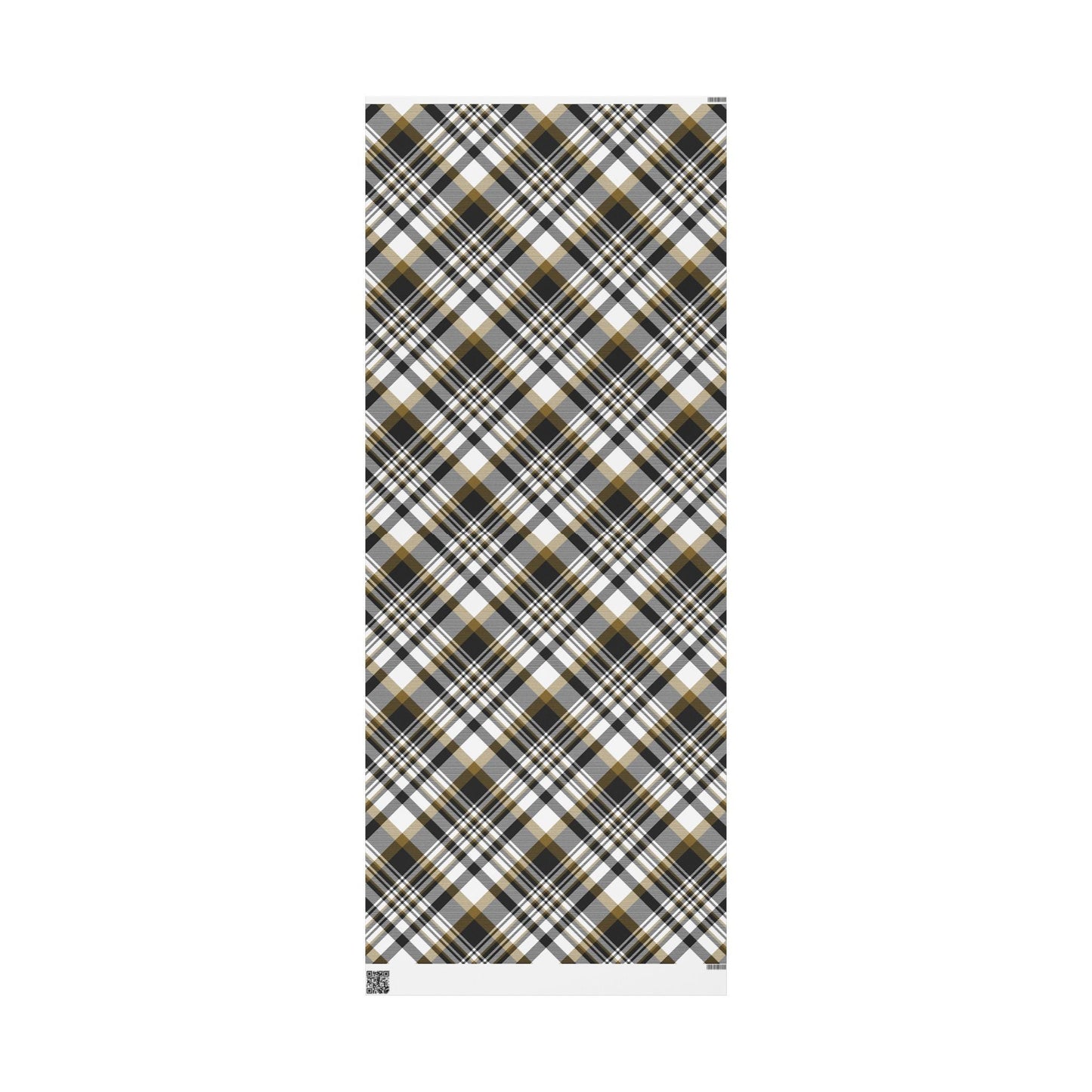 Gift Wrap | Black & Gold | Tartan
