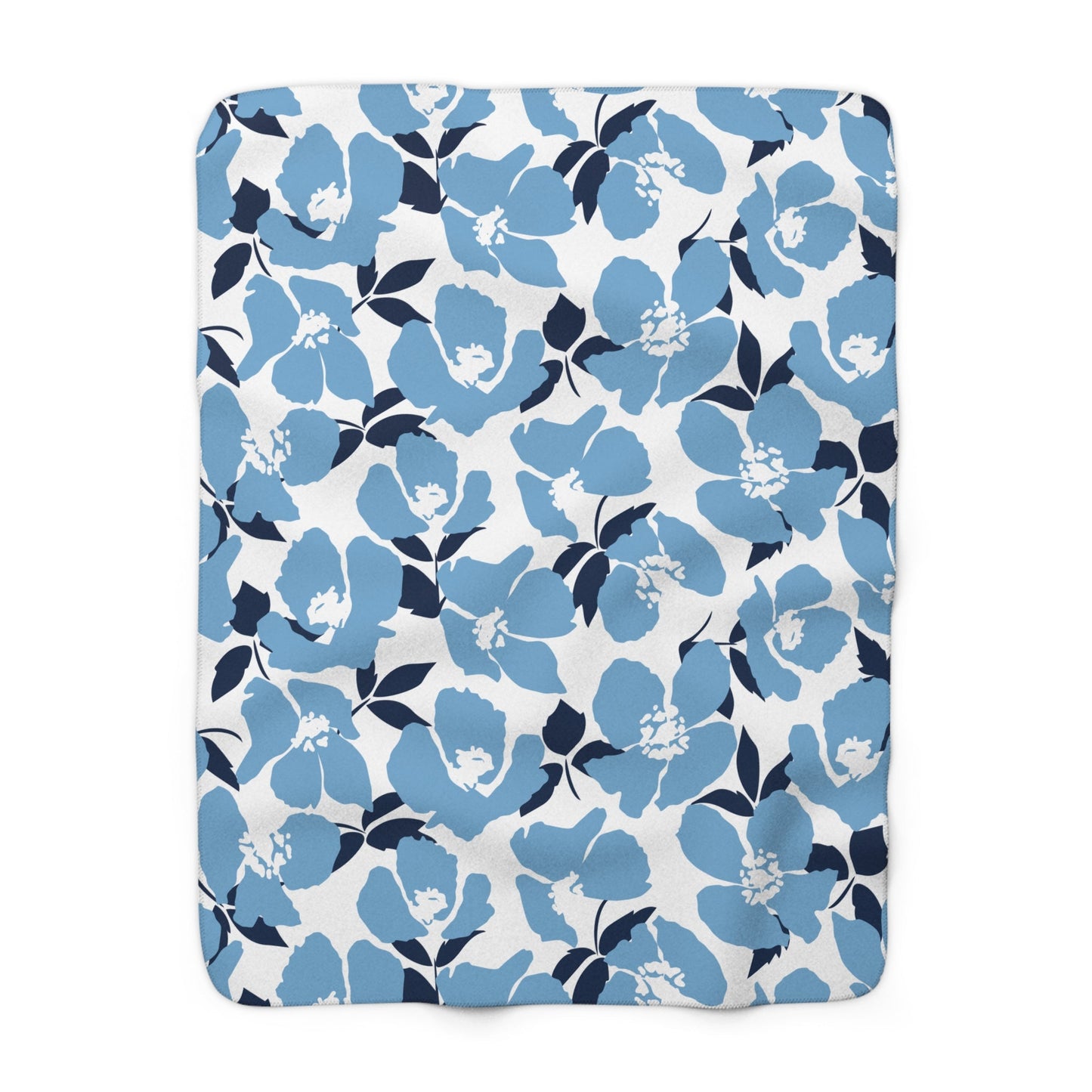 Sherpa Blanket | Light Blue & White | Poppy