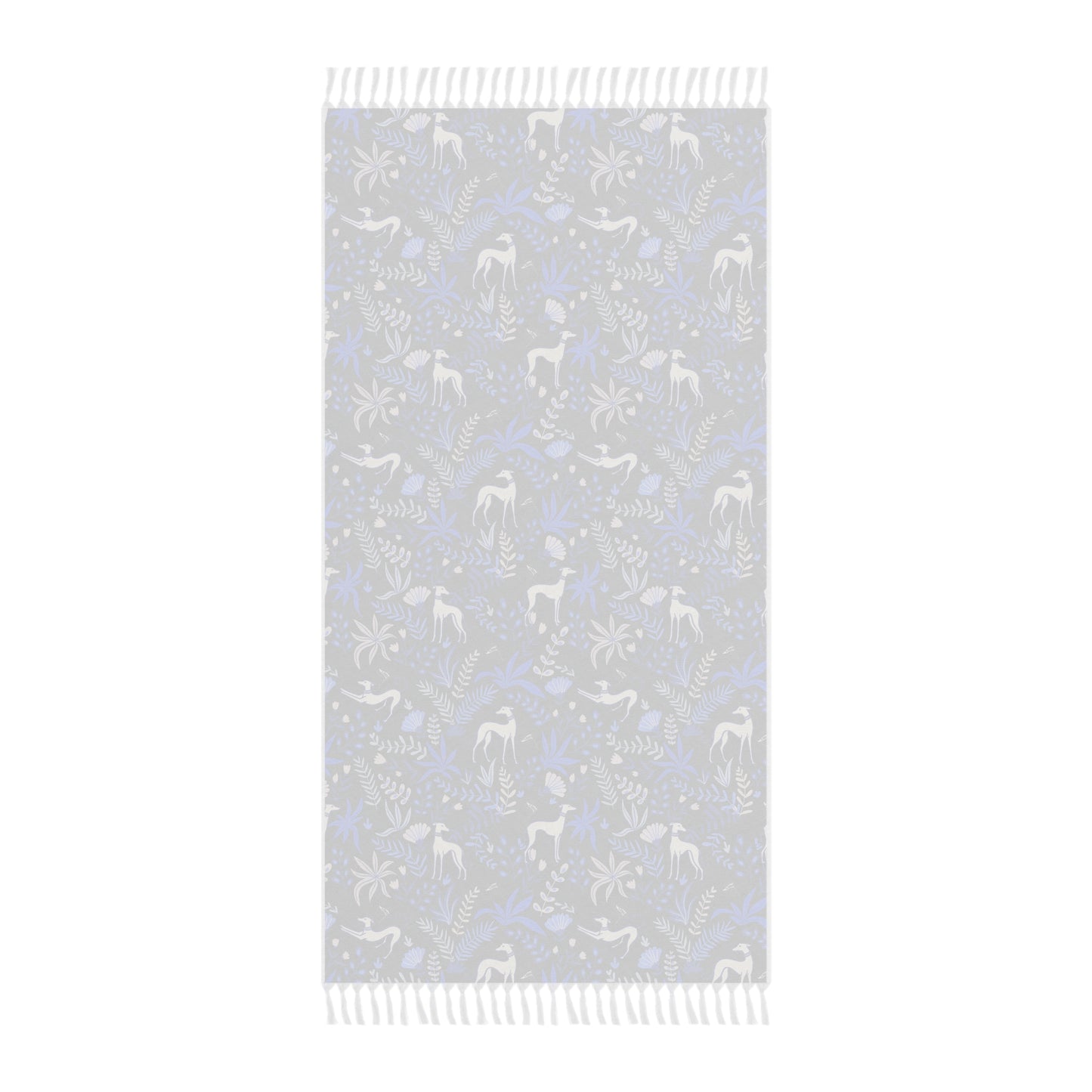 Boho Beach Towel | Greyhounds | Blue Fern