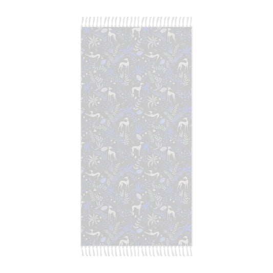 Boho Beach Towel | Greyhounds | Blue Fern