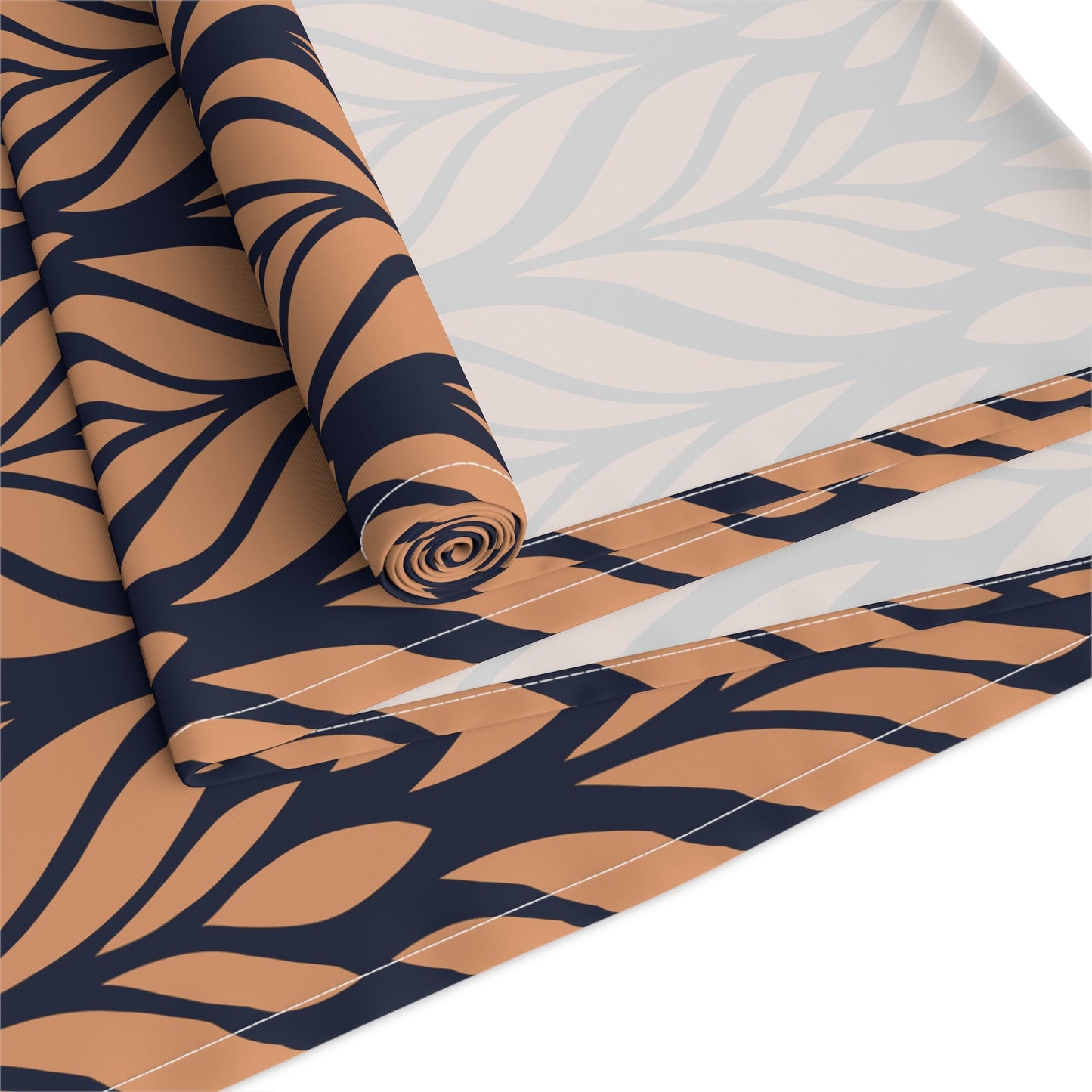 Table Runner | Orange & Blue | Palm