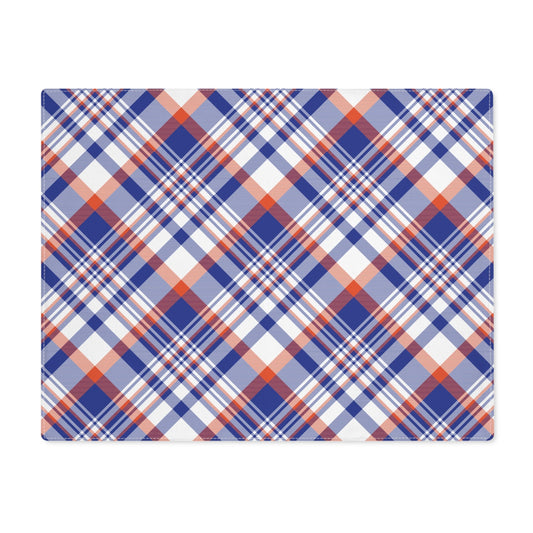 Placemat | Bright Blue & Orange | Tartan