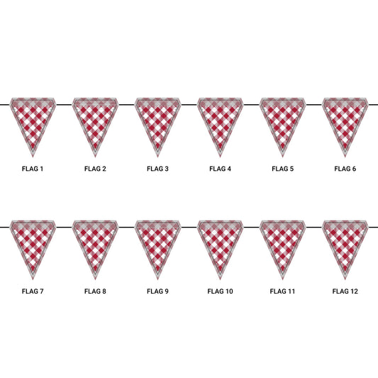 Flag Garland | Bloomington, Indiana | Gingham