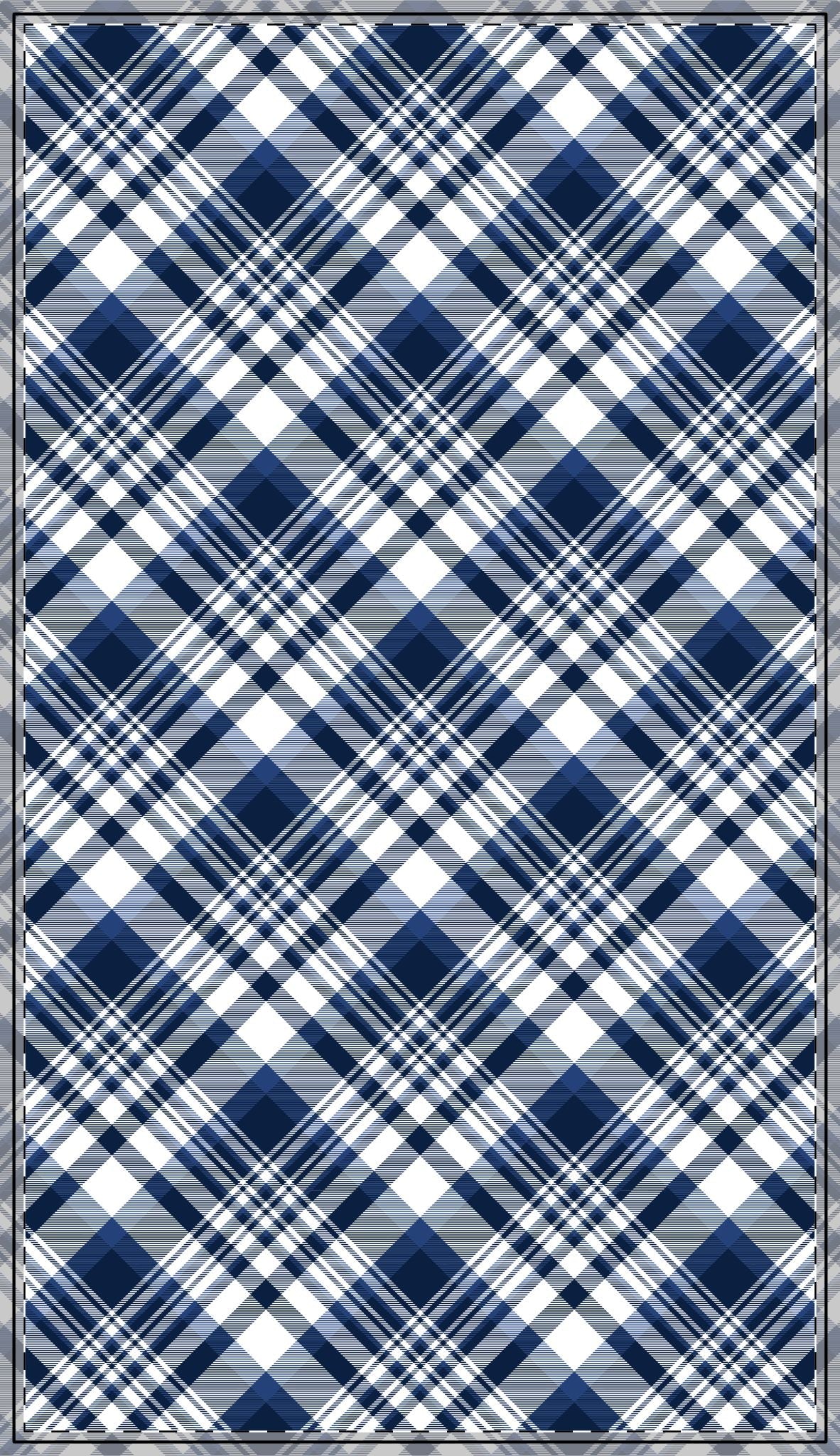 Tablecloth | Navy & White | Tartan